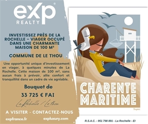 maison à la vente -   17290  LE THOU, surface 100 m2 vente maison - UBI475511501